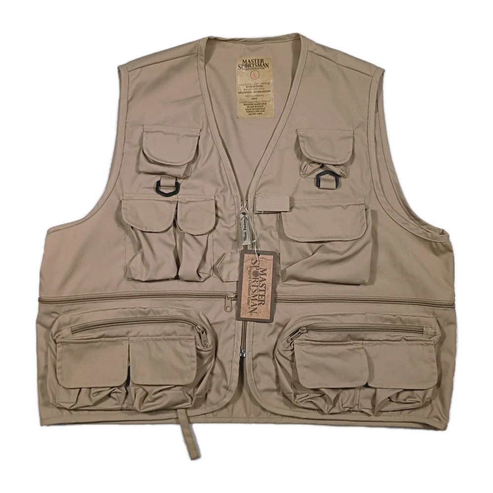 Master Sportsman Mens Shooting Vest‎ Hunting Vest Size Large Men's Tactical Vest